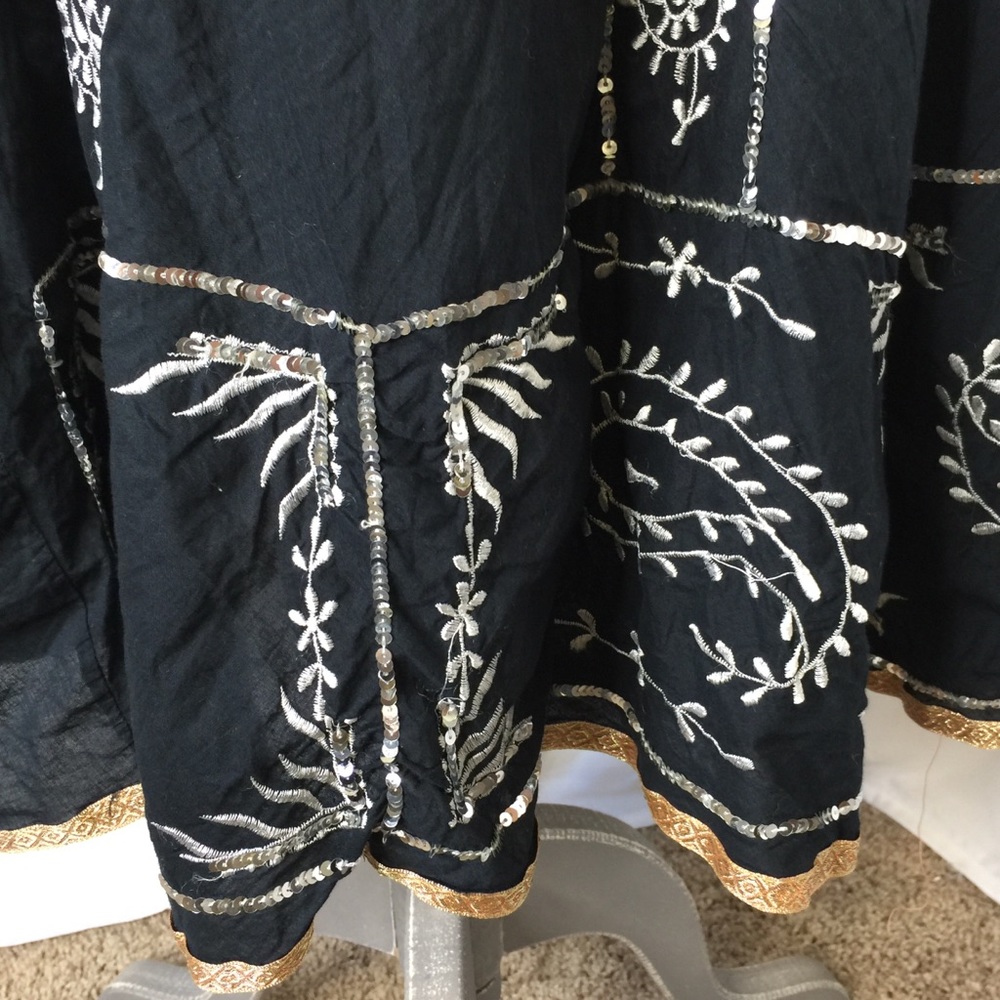 Gorgeous boho skirt with silver sequins - Picture 6 of 8